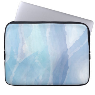 Blauwe, abstracte, koele tak van de penseel van de laptop sleeve