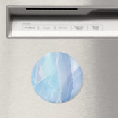Blauwe, abstracte, koele tak van de penseel van de magneet (Insitu (Vaatwasser))