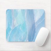 Blauwe, abstracte, koele tak van de penseel van de muismat (Met muis)