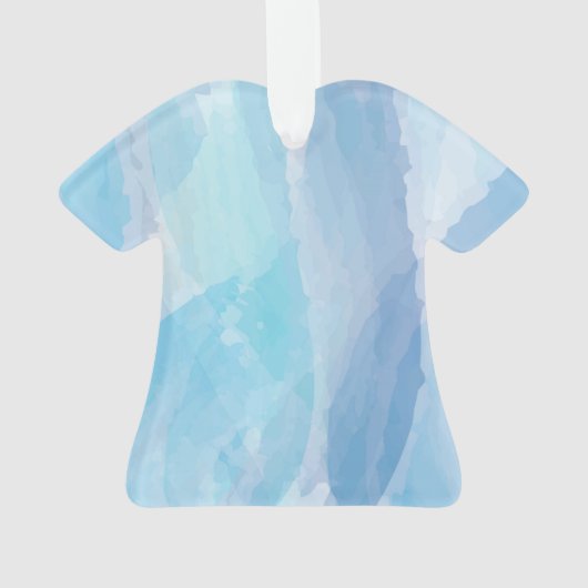 Blauwe, abstracte, koele tak van de penseel van de ornament (achterkant)
