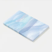 Blauwe, abstracte, koele tak van de penseel van de post-it® notes (Schuin)