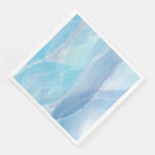 Blauwe, abstracte, koele tak van de penseel van de servet (Hoek)