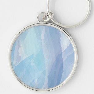 Blauwe, abstracte, koele tak van de penseel van de sleutelhanger