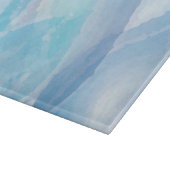 Blauwe, abstracte, koele tak van de penseel van de snijplank (Hoek)