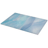 Blauwe, abstracte, koele tak van de penseel van de snijplank (Hoek)