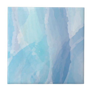 Blauwe, abstracte, koele tak van de penseel van de tegeltje