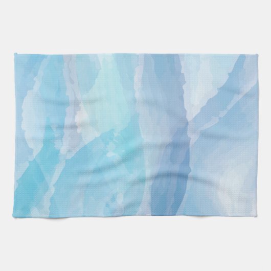 Blauwe, abstracte, koele tak van de penseel van de theedoek (Horizontaal)
