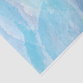 Blauwe, abstracte, koele tak van de penseel van de tissuepapier (Detail)