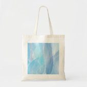 Blauwe, abstracte, koele tak van de penseel van de tote bag (Voorkant)