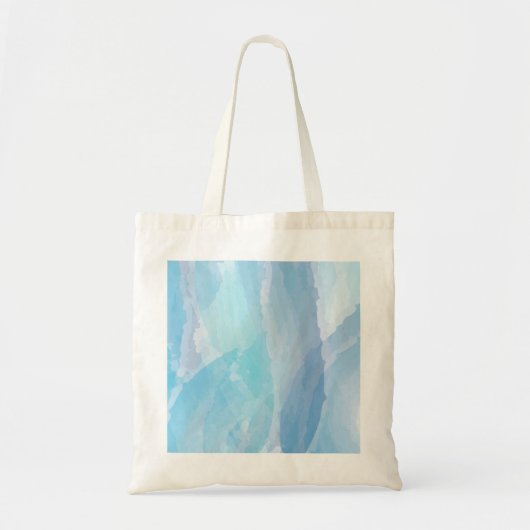 Blauwe, abstracte, koele tak van de penseel van de tote bag (Voorkant)