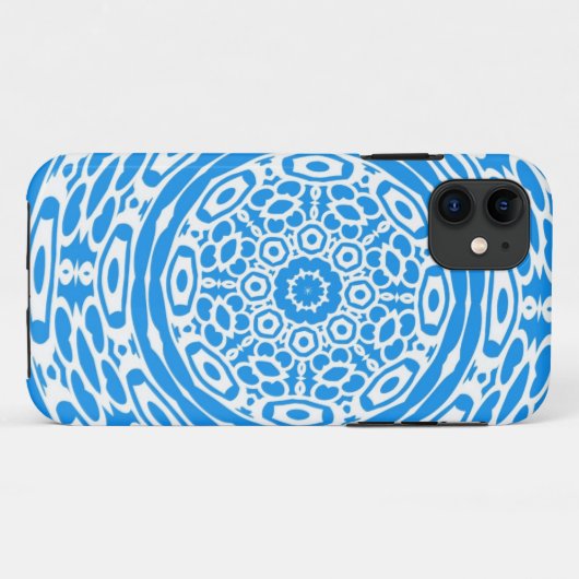 Blauwe Abstracte kunst Case-Mate iPhone Case (Achterkant (horizontaal))