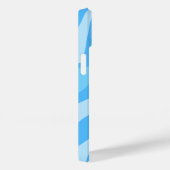 Blauwe abstracte kunst Case-Mate iPhone case (Achterkant / Rechts)