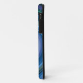 Blauwe Abstracte kunst Case-Mate iPhone Case (Achterkant/links)