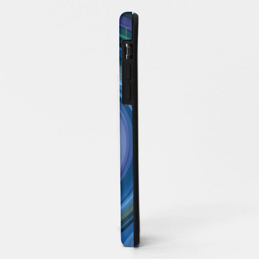 Blauwe Abstracte kunst Case-Mate iPhone Case (Achterkant/links)