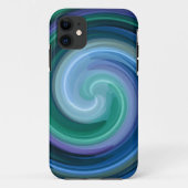 Blauwe Abstracte kunst Case-Mate iPhone Case (Achterkant)