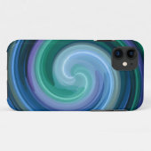 Blauwe Abstracte kunst Case-Mate iPhone Case (Achterkant (horizontaal))