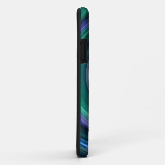 Blauwe Abstracte kunst Case-Mate iPhone Case (Achterkant/rechts)