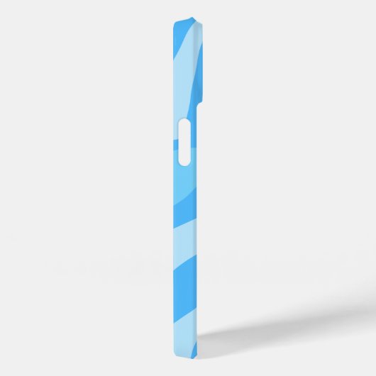 Blauwe abstracte kunst Case-Mate iPhone case (Achterkant / Rechts)