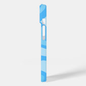 Blauwe abstracte kunst Case-Mate iPhone case (Achterkant / Links)