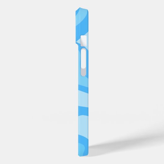 Blauwe abstracte kunst Case-Mate iPhone case (Achterkant / Links)