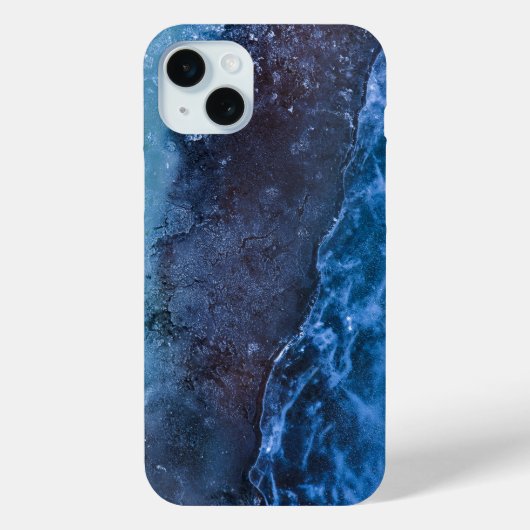 Blauwe Abstracte kunst Case-Mate iPhone Case (Achterkant)