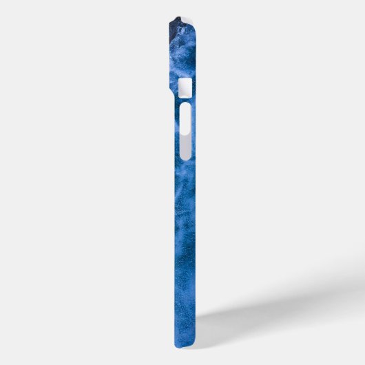 Blauwe Abstracte kunst Case-Mate iPhone Case (Achterkant / Links)