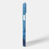 Blauwe Abstracte kunst Case-Mate iPhone Case (Achterkant / Rechts)