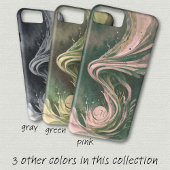 Blauwe Abstracte kunst Water Swirl Waterverf Canva Case-Mate iPhone Case