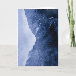 Blauwe Abstracte kunstfoto Kaart