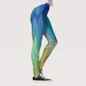 Blauwe Abstracte Leggings (Rechts)