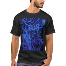 Blauwe abstracte lichtlijnen