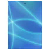 Blauwe Abstracte lijnen Klembord (Achterkant)