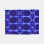 Blauwe Abstracte Patroon Deken (Voorkant (Horizontaal))