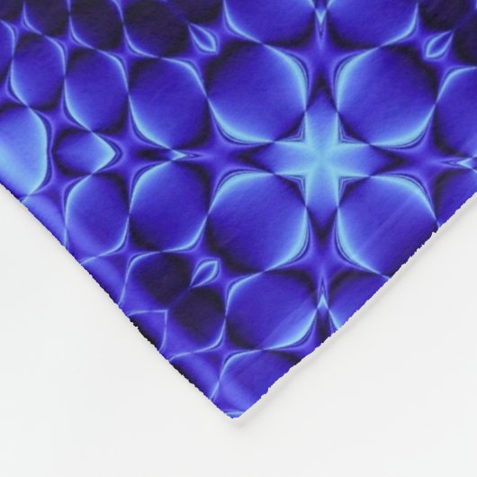 Blauwe Abstracte Patroon Deken (Hoek)