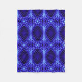 Blauwe Abstracte Patroon Deken (Voorkant)