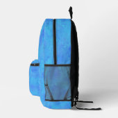 Blauwe Abstracte Patroon Rugzak (Rechts)
