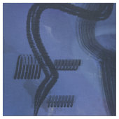 Blauwe abstracte schilderij stof (Swatch)