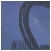 Blauwe abstracte schilderij stof (Close Up)
