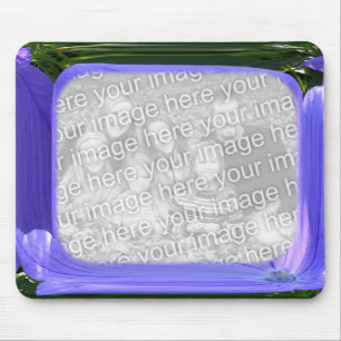 Blauwe Abstracte sjabloon ~ mousepad Muismat