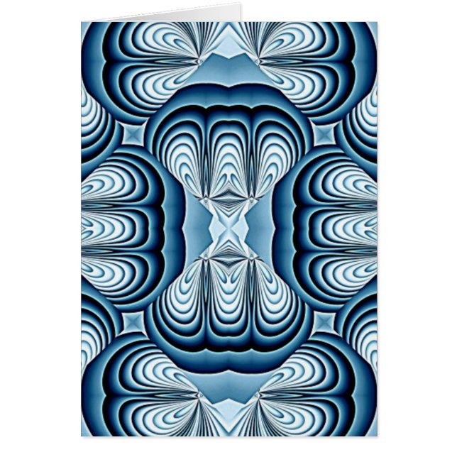 Blauwe Abstracte spiegels (Voorkant)