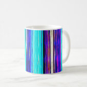 Blauwe Abstracte strepen 606 Koffiemok (Voorkant rechts)