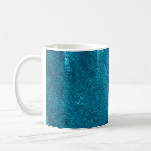 Blauwe abstracte texturesamenvatting, kunst, grafi koffiemok (Links)