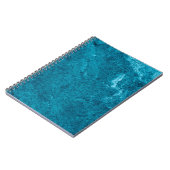 Blauwe abstracte texturesamenvatting, kunst, grafi notitieboek (Linkerzijde)