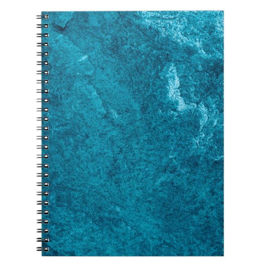 Blauwe abstracte texturesamenvatting, kunst, grafi notitieboek (Voorkant)