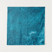 Blauwe abstracte texturesamenvatting, kunst, grafi wandkleed (Voorkant (horizontaal))