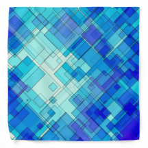 Blauwe Abstracte vierkantjes