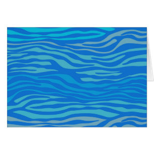 Blauwe Abstracte Zebra streep