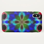 Blauwe abstractie Case-Mate iPhone case (Achterkant (horizontaal))