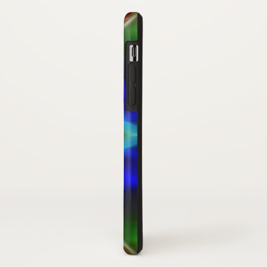 Blauwe abstractie Case-Mate iPhone case (Achterkant/links)
