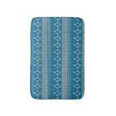 Blauwe achtergrond badmat (Voorkant Verticaal)